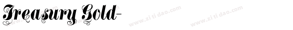 Treasury Gold字体转换